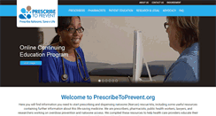 Desktop Screenshot of prescribetoprevent.com